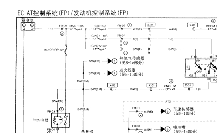 323发动机电路图