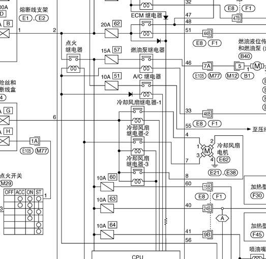骊威风扇电路图