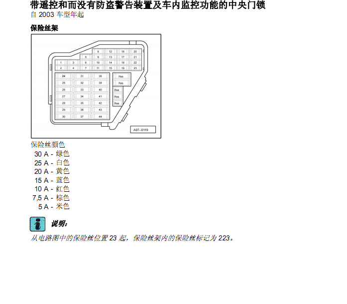 04年奥迪A6车身电路图