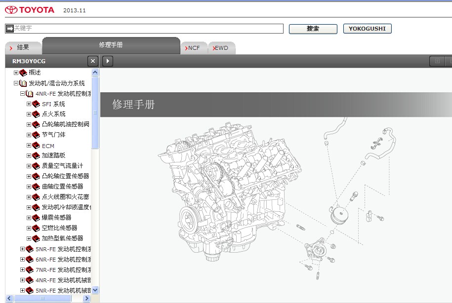 丰田致炫2014维修手册电路图