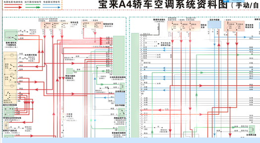 05年大众宝来手动空调电路图