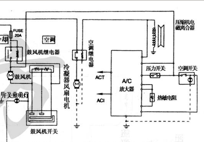 08年吉利美日空调电路
