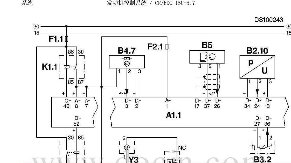 2005庆铃五十铃发动机电路