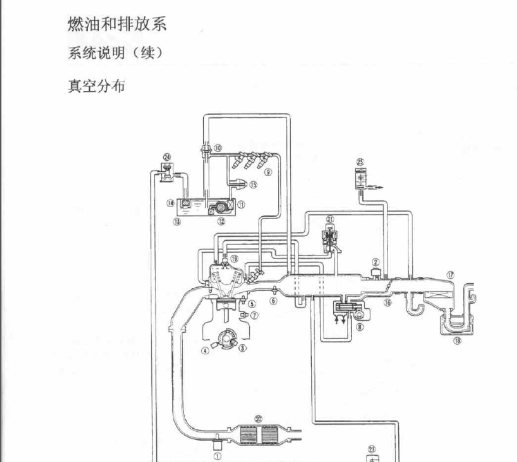 2002年奥迪赛真空管路图
