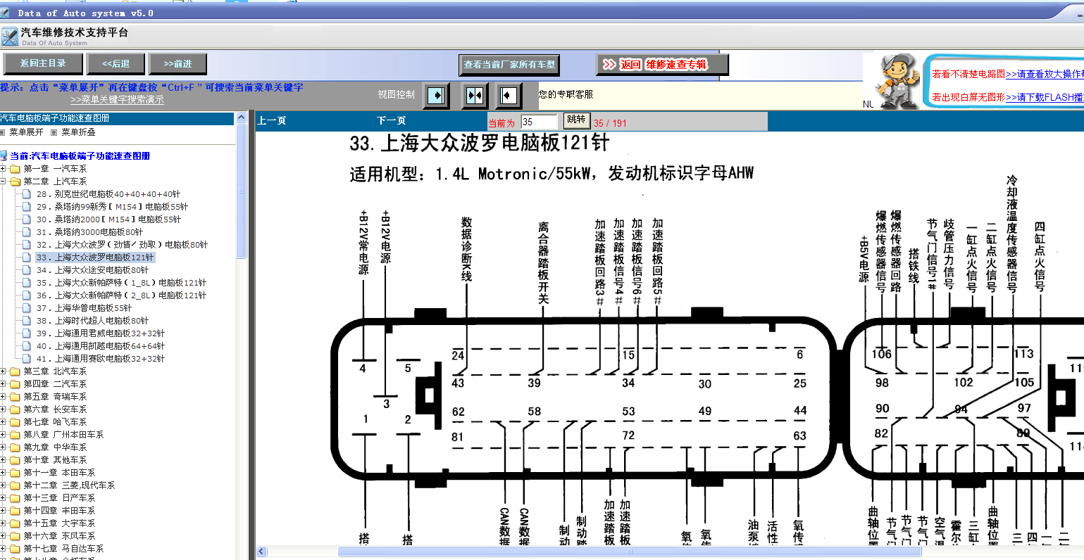 2005年上海波罗电脑板针脚