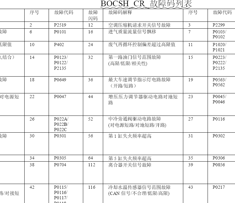 博世-BOCSH_CR_与delphi单体泵故障代码