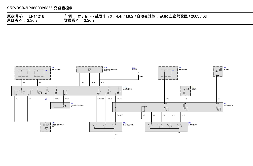 03年X5变速箱电路