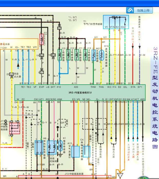 03年3RZ发动机线路图