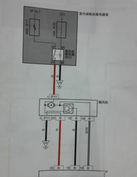 GX718空调鼓风机电路图