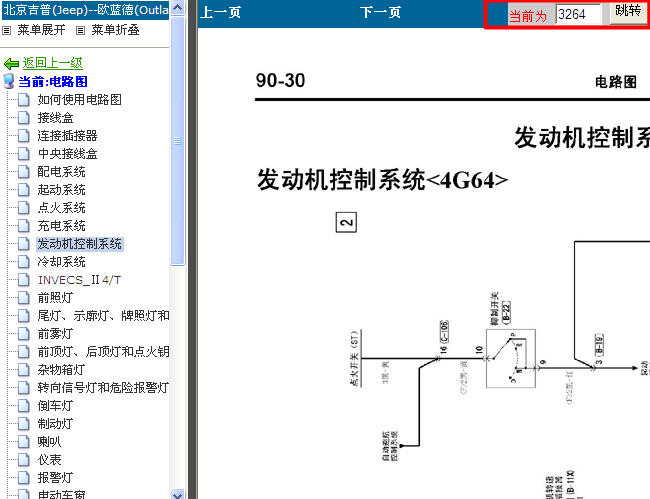06年欧蓝德发动机控制电路