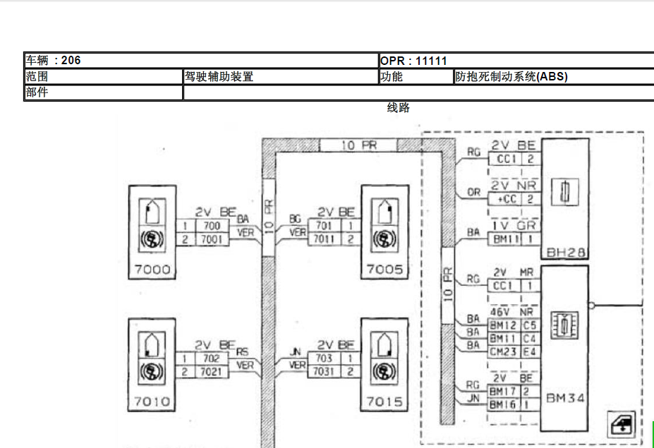 206ABS电路图