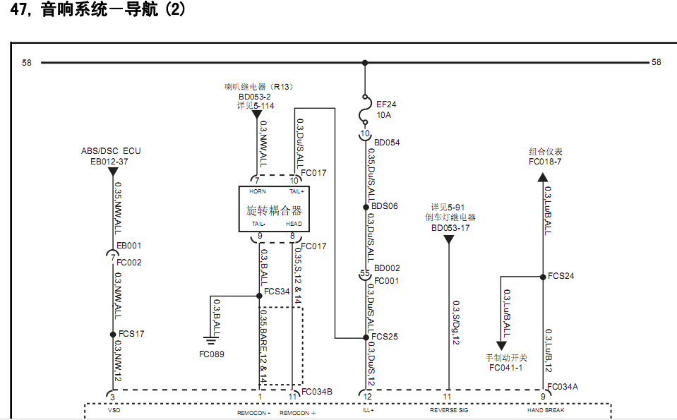 10年荣威350的线路图