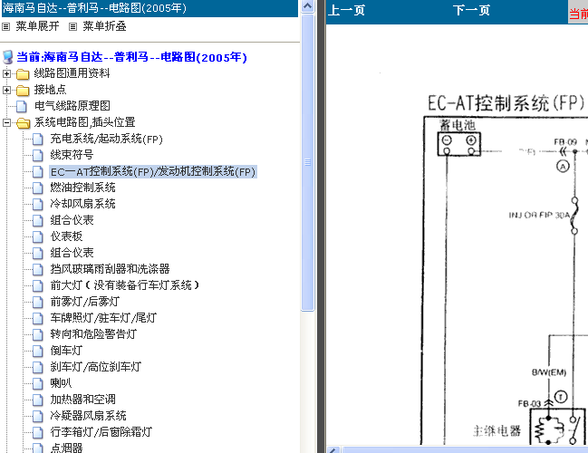 普力马EP发动机电路图
