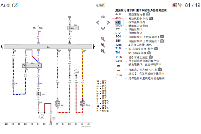 12年奥迪Q5 CHJ发动机电路