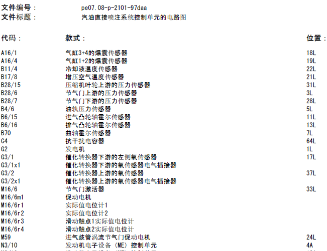 11年奔驰E200 发动机控制电路