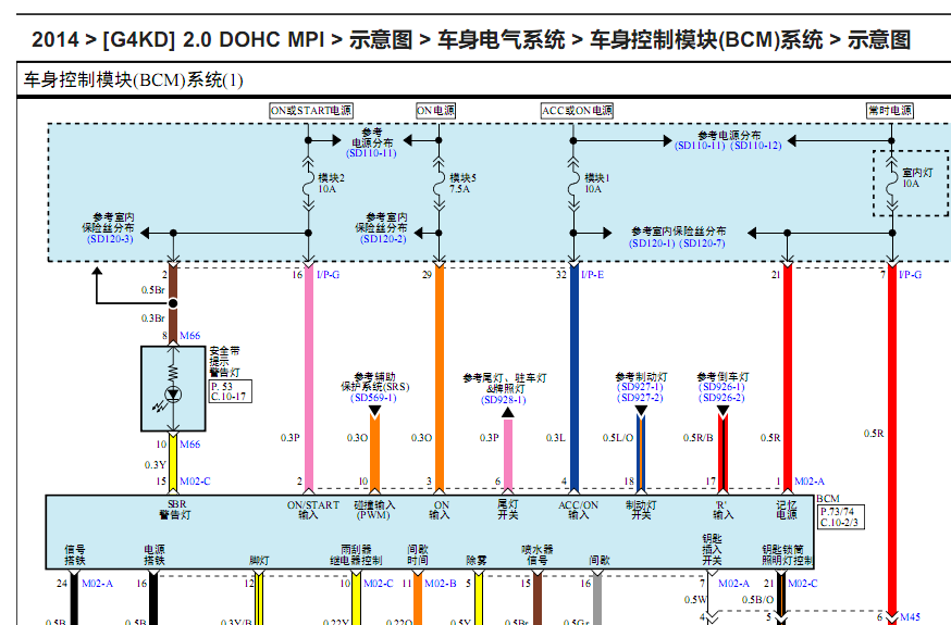 14年K5的电路图