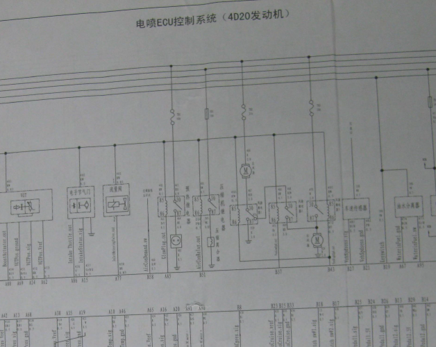 12年长城哈弗H6 4D20发动机电路图