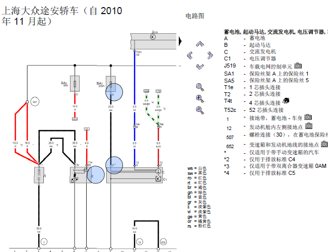 11年大众途安 CFB发动机电路
