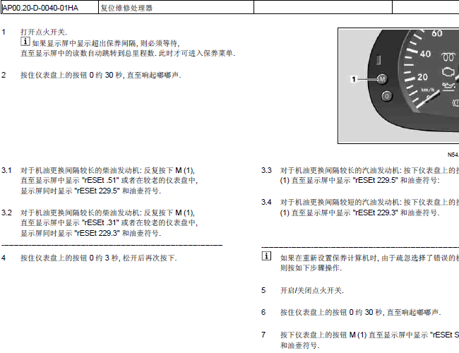 13年奔驰威霆 保养指示灯归零