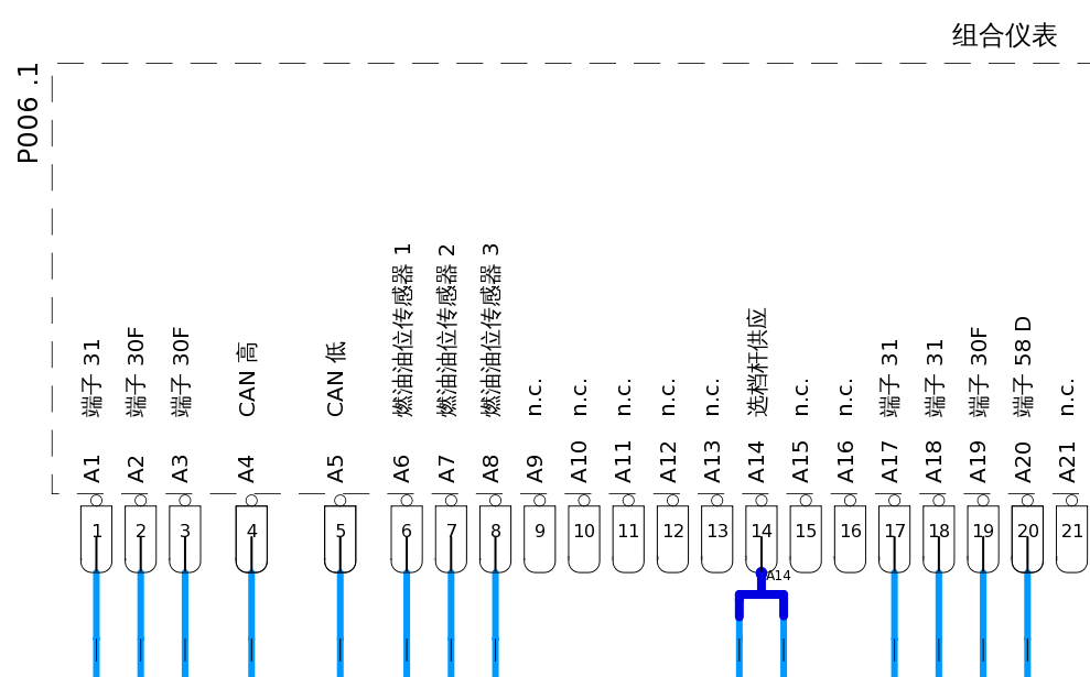 14年帕拉梅拉（970）的线路图