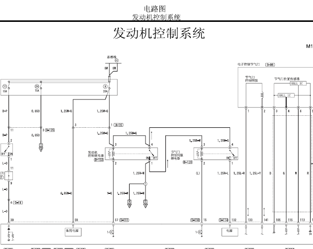 格蓝迪发动机电路图
