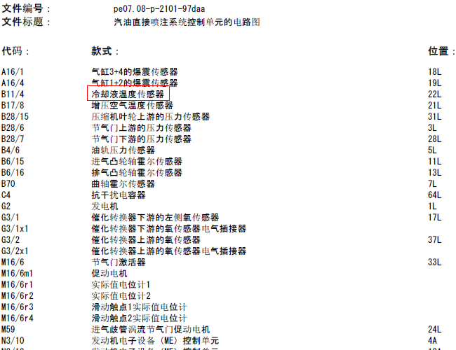 奔驰E级 271发动机电路