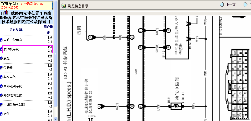 M6发动机电路图