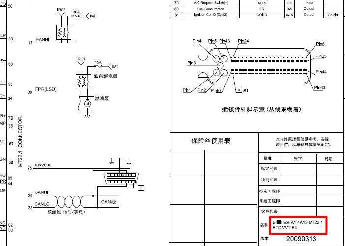 MT22.1发动机电路图