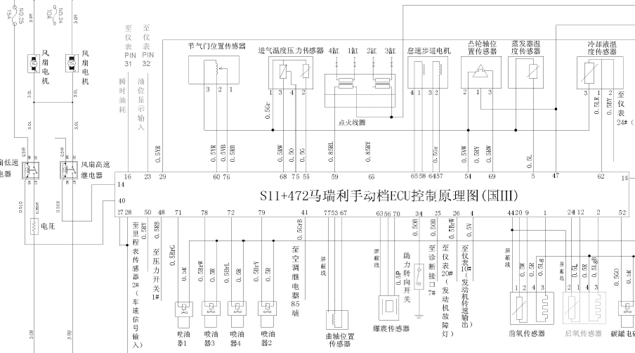 马瑞利472发动机电路图