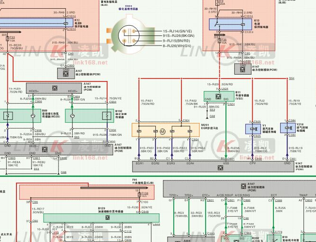 福克斯1.8发动机电路图
