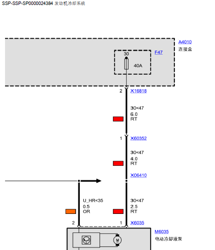宝马X5 发动机冷却系统电路