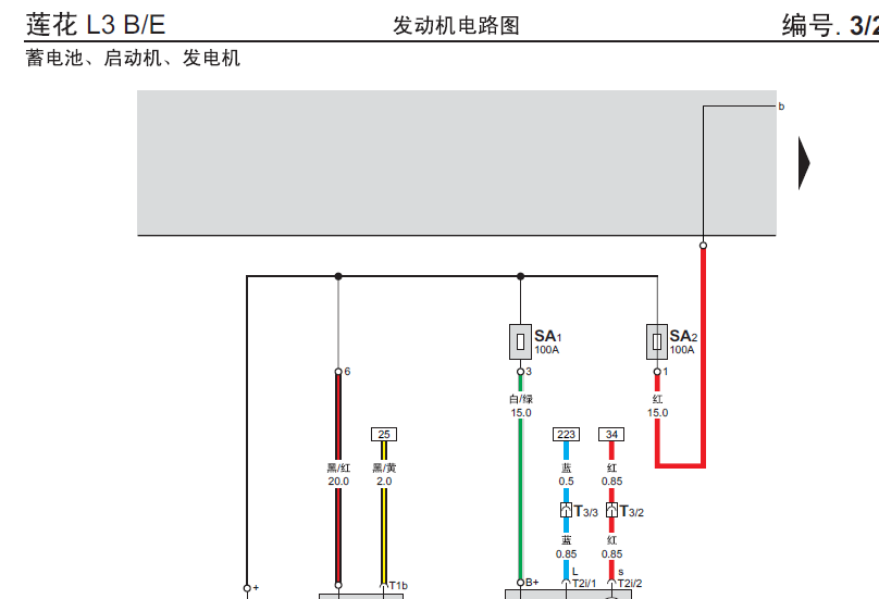 莲花L3启动系统电路图