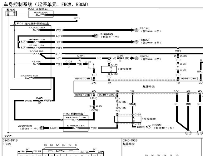 14年马自达3昂克赛拉 车身控制电路