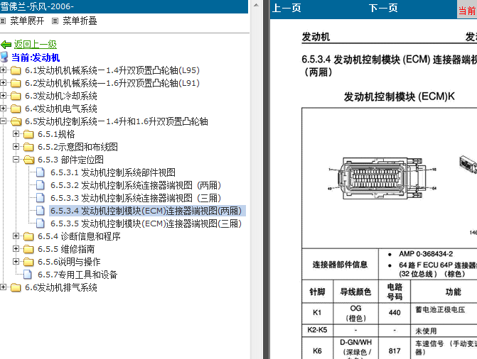 08年雪弗兰乐风 L95发动机端子图