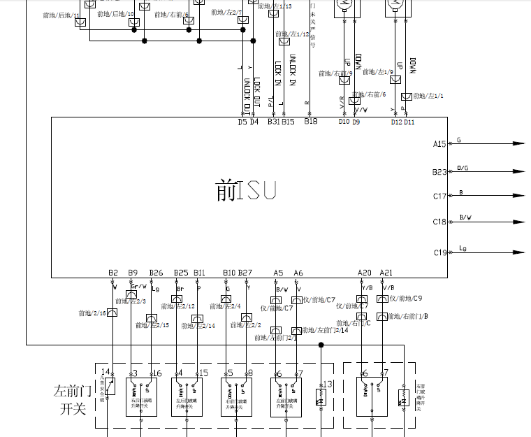 奇瑞前ISU电路图
