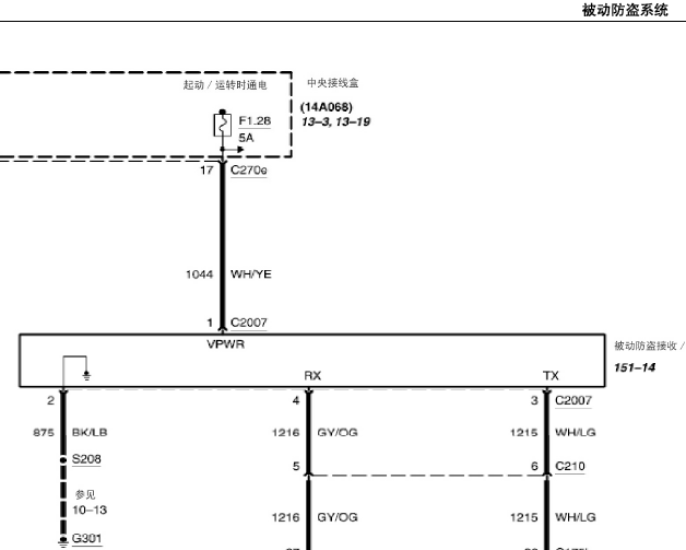 05年福特领航员 防盗电路