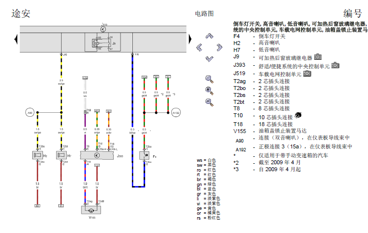 2010年途安基本装备电路图
