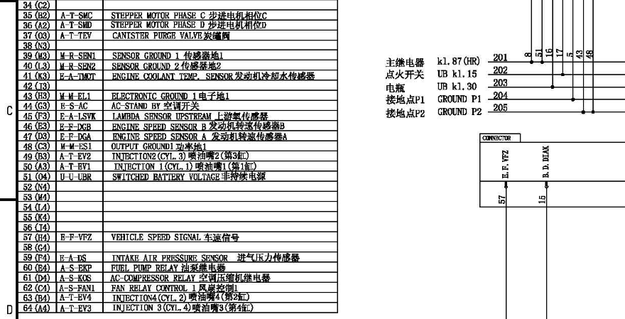 博士M7发动机端子图