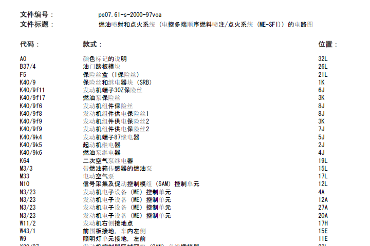 10年唯雅诺发动机电路图
