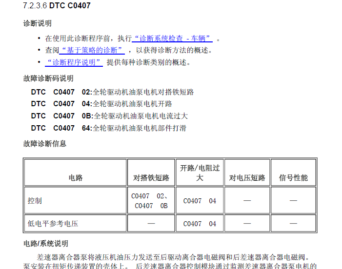 11年SRX故障码C0407