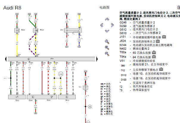 奥迪CND发动机电路图