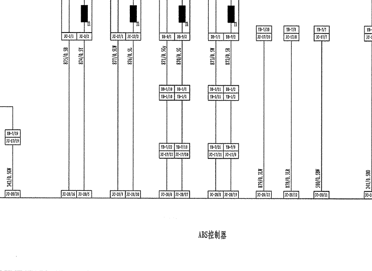 吉利远景ABS电路图