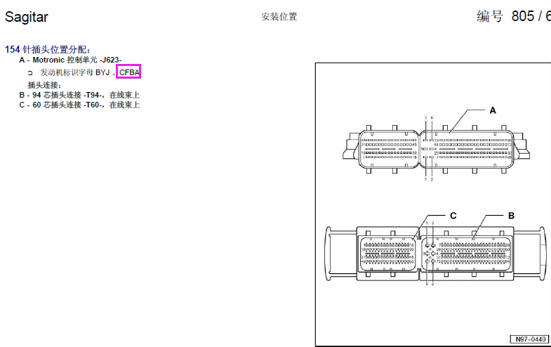 CFB发动机端子图