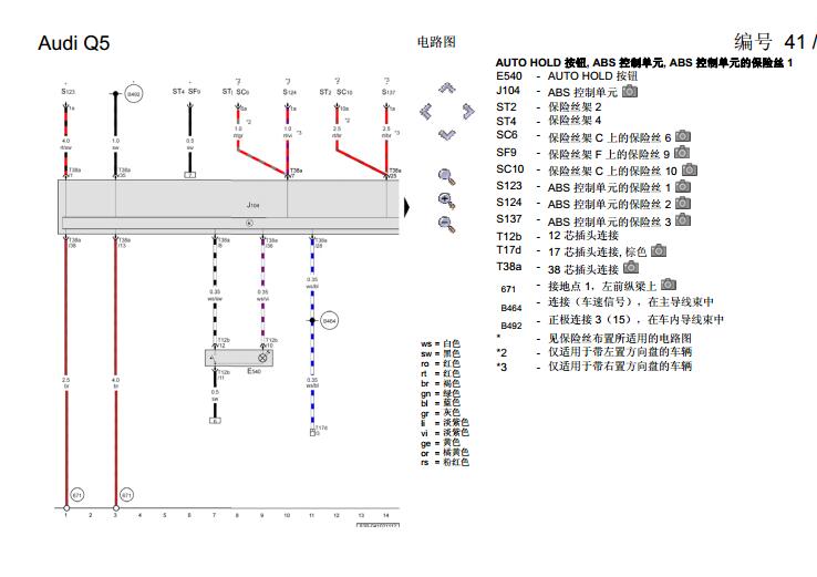 11年Q5 ABS线路