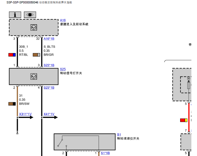 10年宝马730 动态稳定控制系统电路