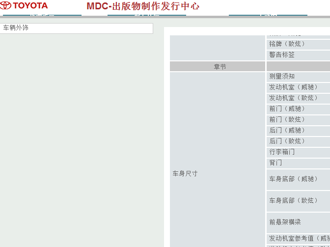 14年丰田威驰 车身尺寸数据