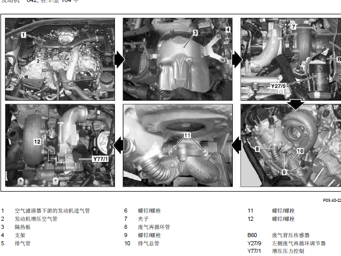 奔驰GL B60元件位置资料