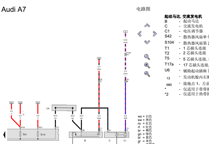 12年A7发动机电路图