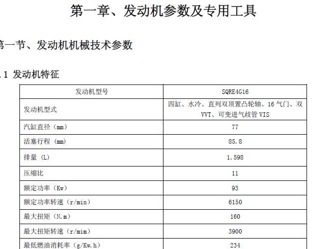 奇瑞 4G16发动机机械维修