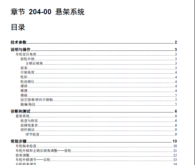 04年领航员悬架数据